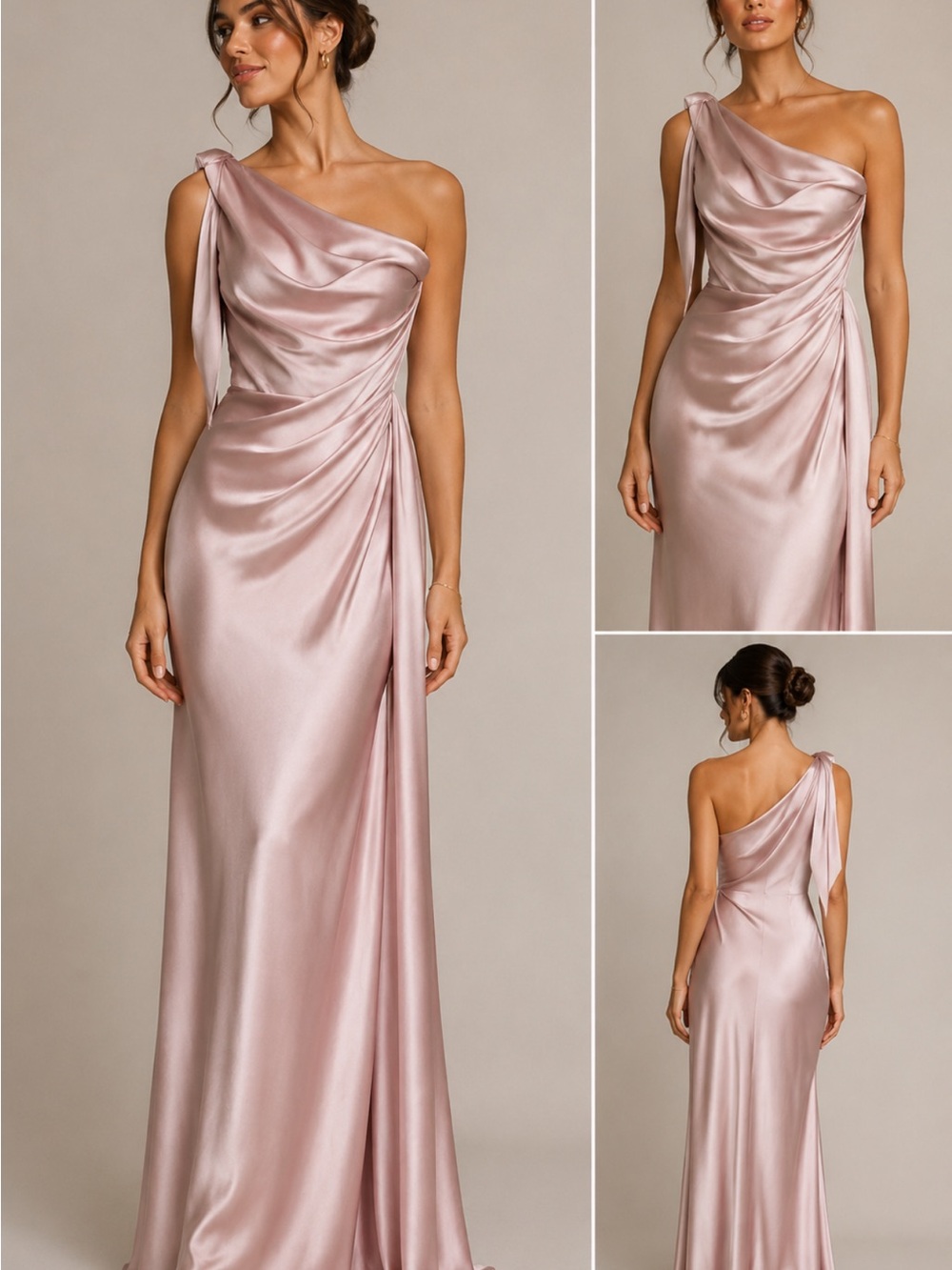 Petal & Pup Pink Satin Slip Dress